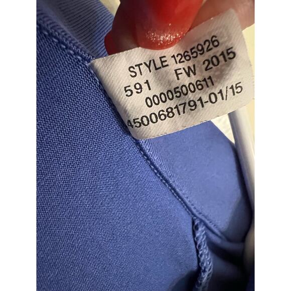 Under Armour Long Sleeve Light Blue Reflective Thumb Hole Zip Top XS - Picture 9 of 12